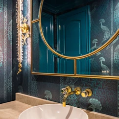 Jewel Box Style Guest Bathroom
