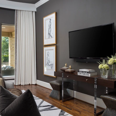 Tranquil Bedroom Retreat TV Area